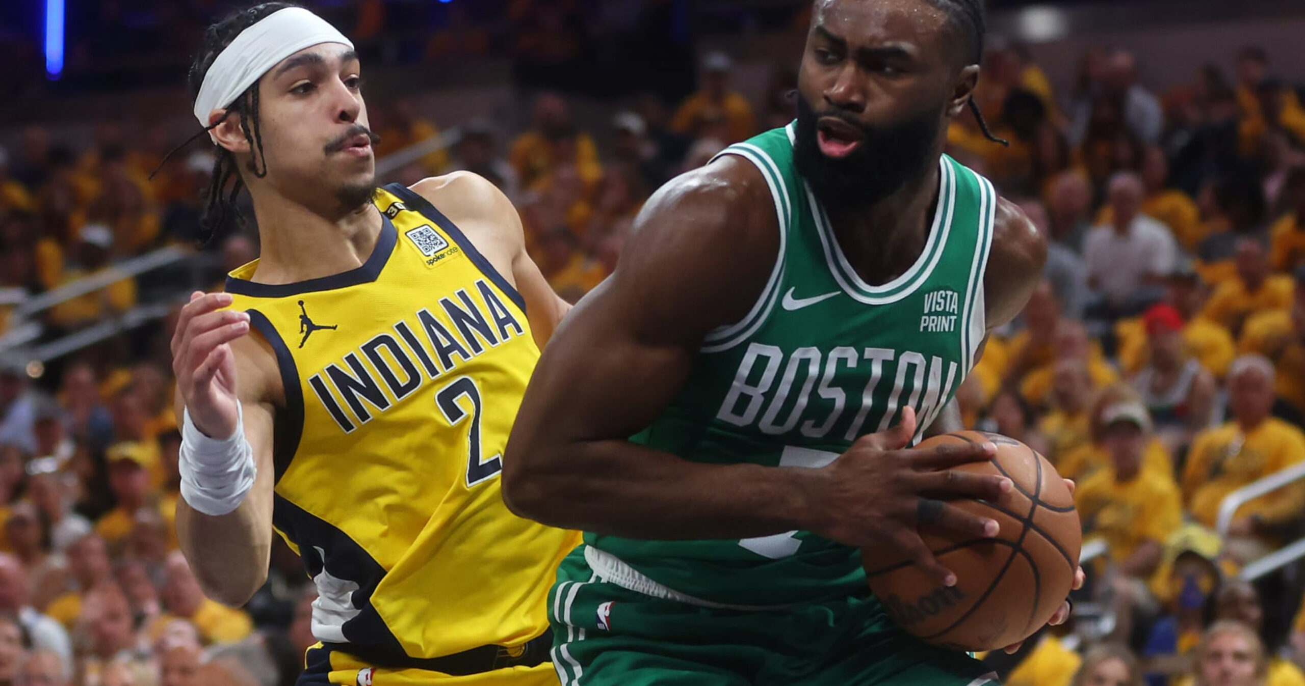 Celtics’ Jaylen Brown: Hang Tatum’s No-Look Pass to Horford ‘in the F–king Louvre’