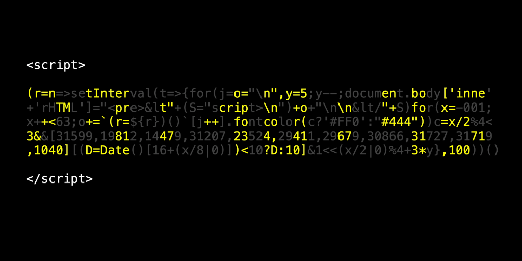 Qlock – A JavaScript Quine Clock