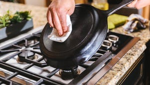 Revive That Scorched Cast-Iron Skillet With This Pantry Staple