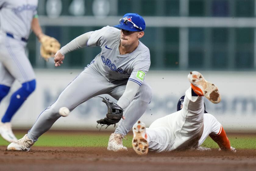 Dodgers acquire utility man Cavan Biggio from Blue Jays to add another left-handed bat