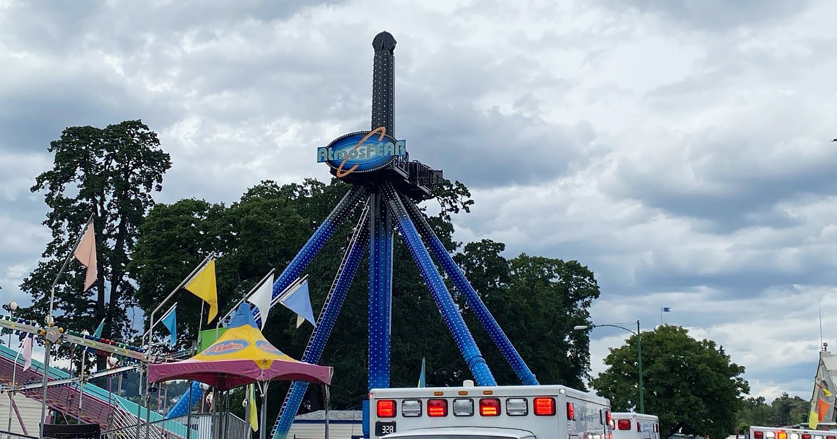 Nearly 30 people left suspended upside down after Portland amusement park ride malfunctions