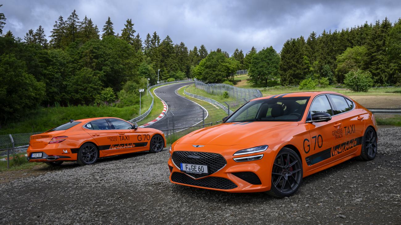 Meet Genesis’ New, Rather Orange Nürburgring Taxi