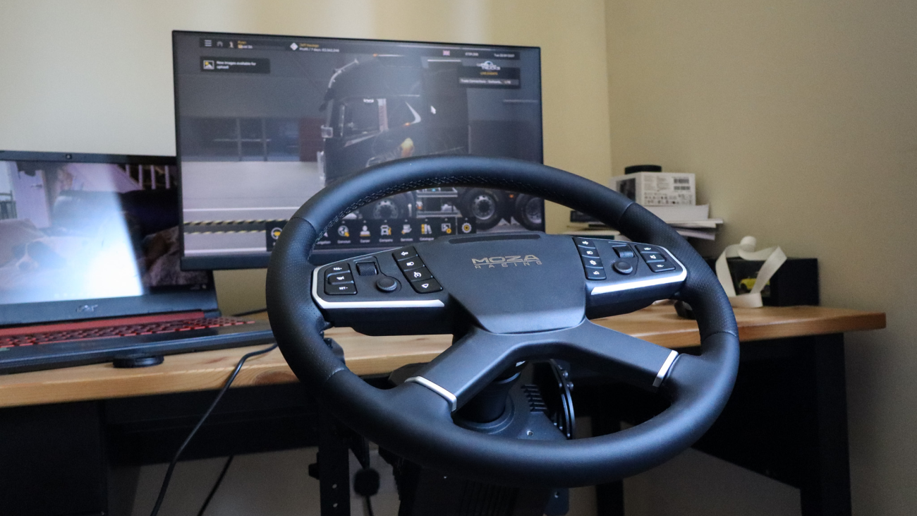 Moza TSW Truck Wheel Review: The Best Way To Turn Your Desk Into A Truck Cabin