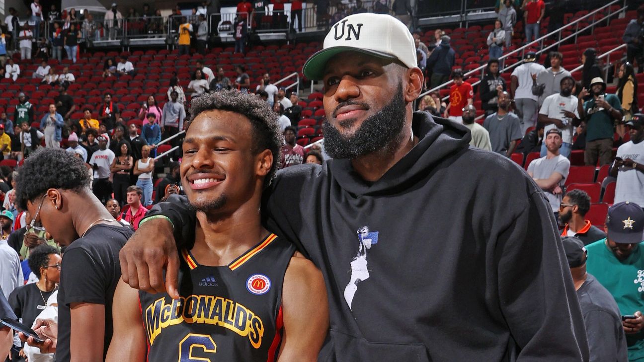 Family matters: Lakers pick Bronny to join dad