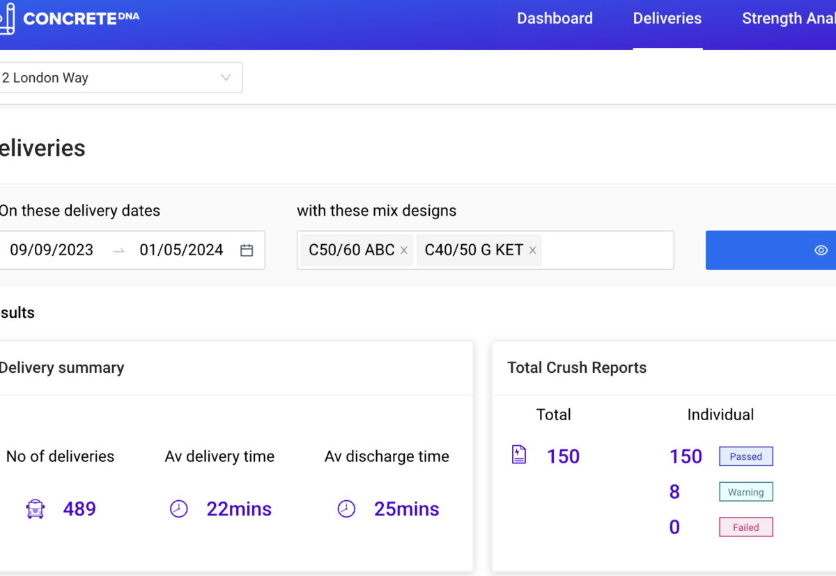 Data Hub helps Morrissroe manage concrete info