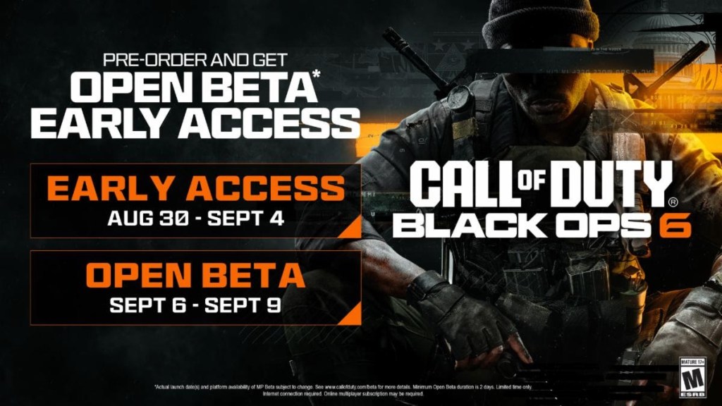 Call of Duty: Black Ops 6 multiplayer beta arrives August 30 — on all platforms