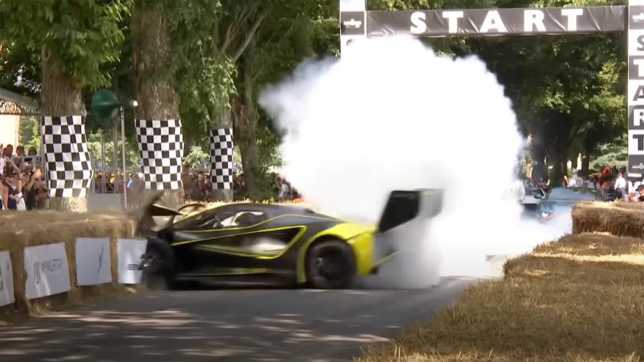 Loss Of Control Blamed For Viral Lotus Evija X Goodwood Crash