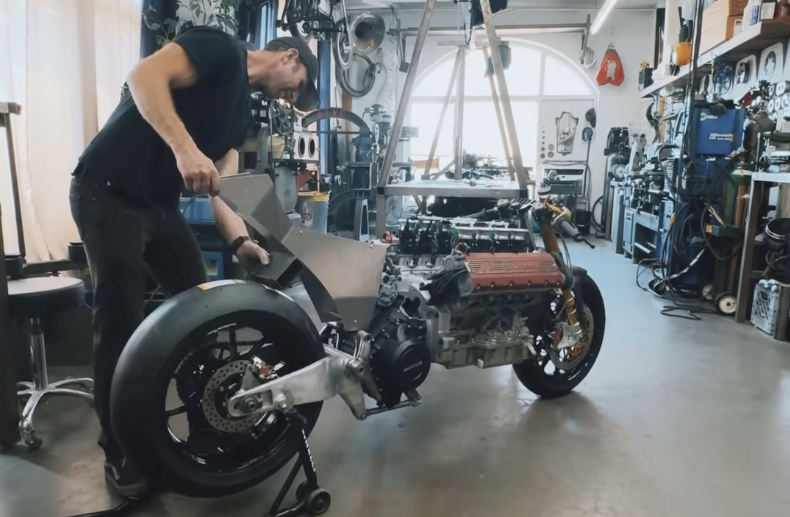 Someone’s Putting A Ferrari F355 V8 In A Motorbike