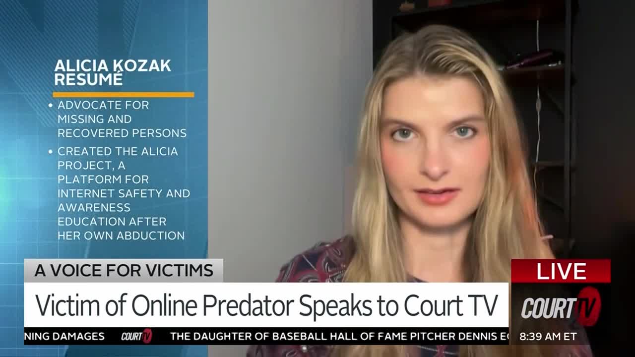 Victim of Online Predator Speaks to Court TV