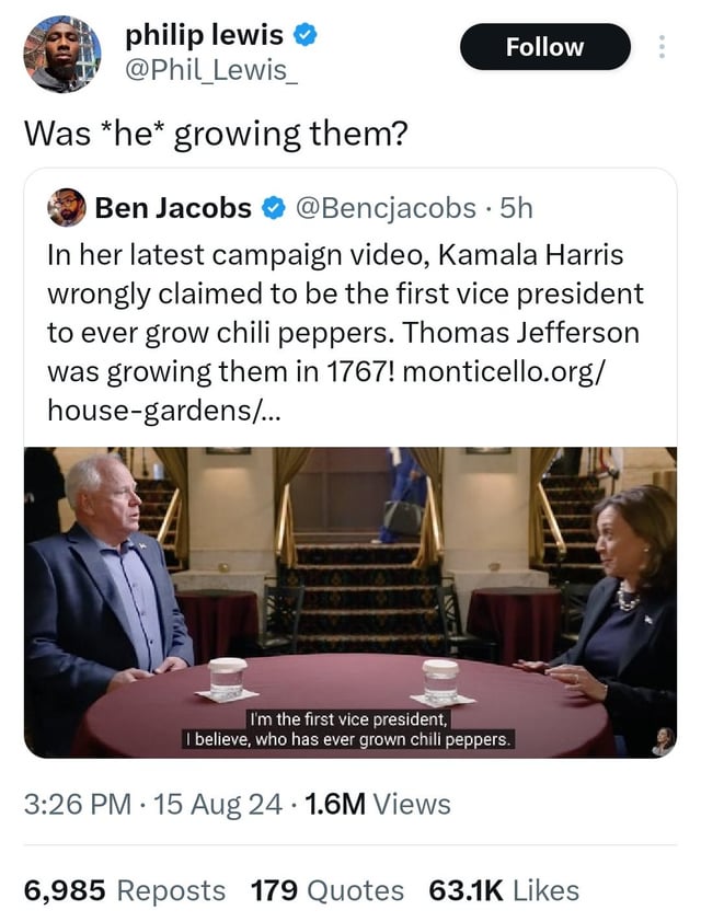 Thomas Jefferson 100 % had “help” growing plants