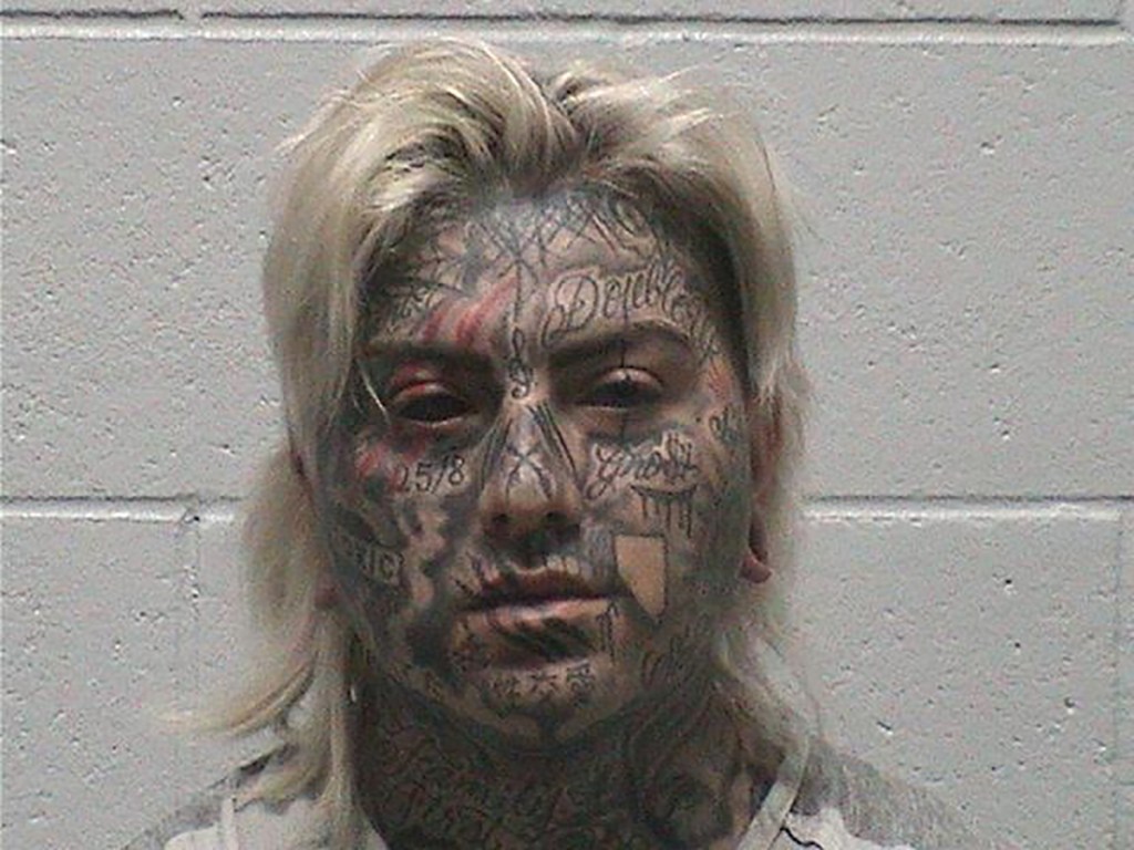 Nevada bandit with scary full-face tattoo among 3 busted for armed robbery after 4-hour standoff: cops