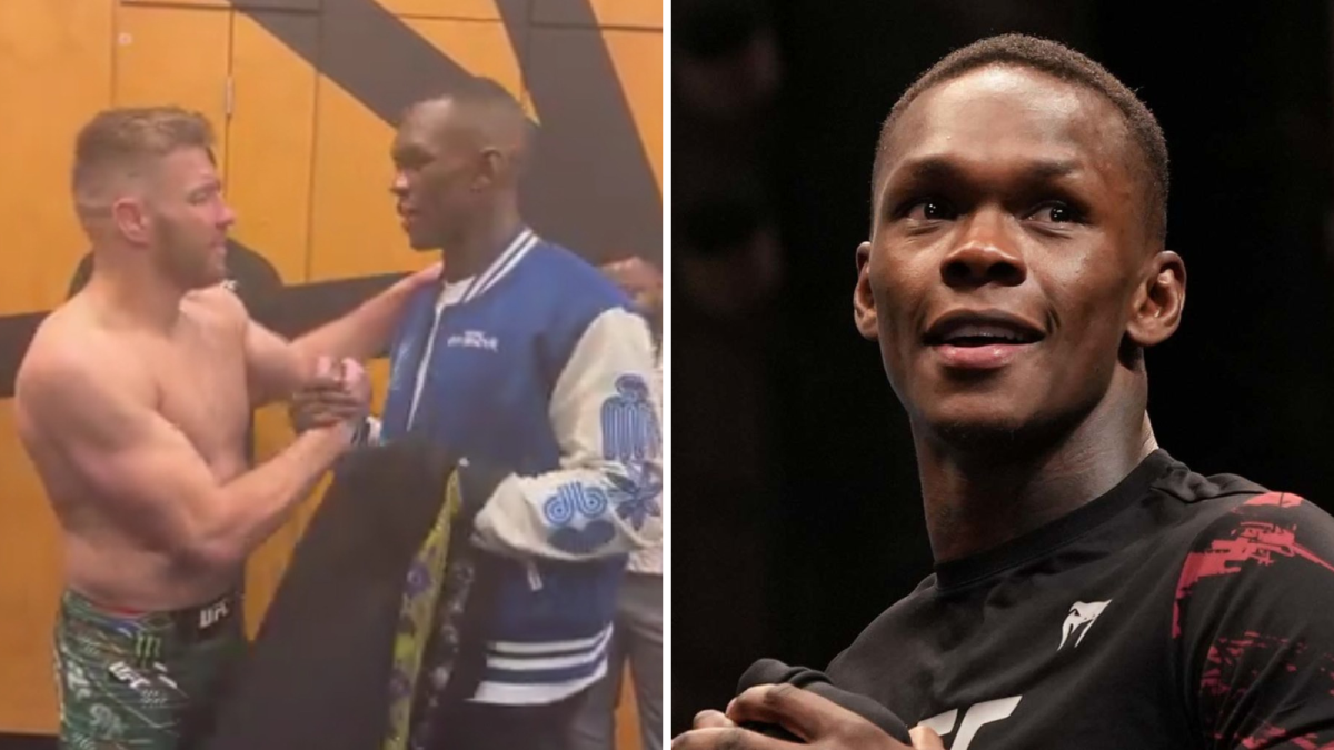 Israel Adesanya and Dricus Du Plessis share heartfelt moment in backstage video