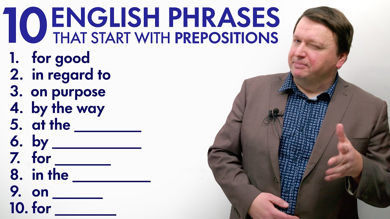 10 Prepositional Phrases you should know | English Vocabulary & Conversation