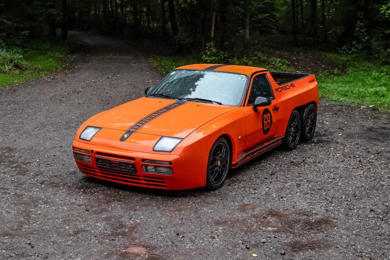 This Six-Wheeled Porsche 944 Pickup Is A Fever Dream You Can Buy