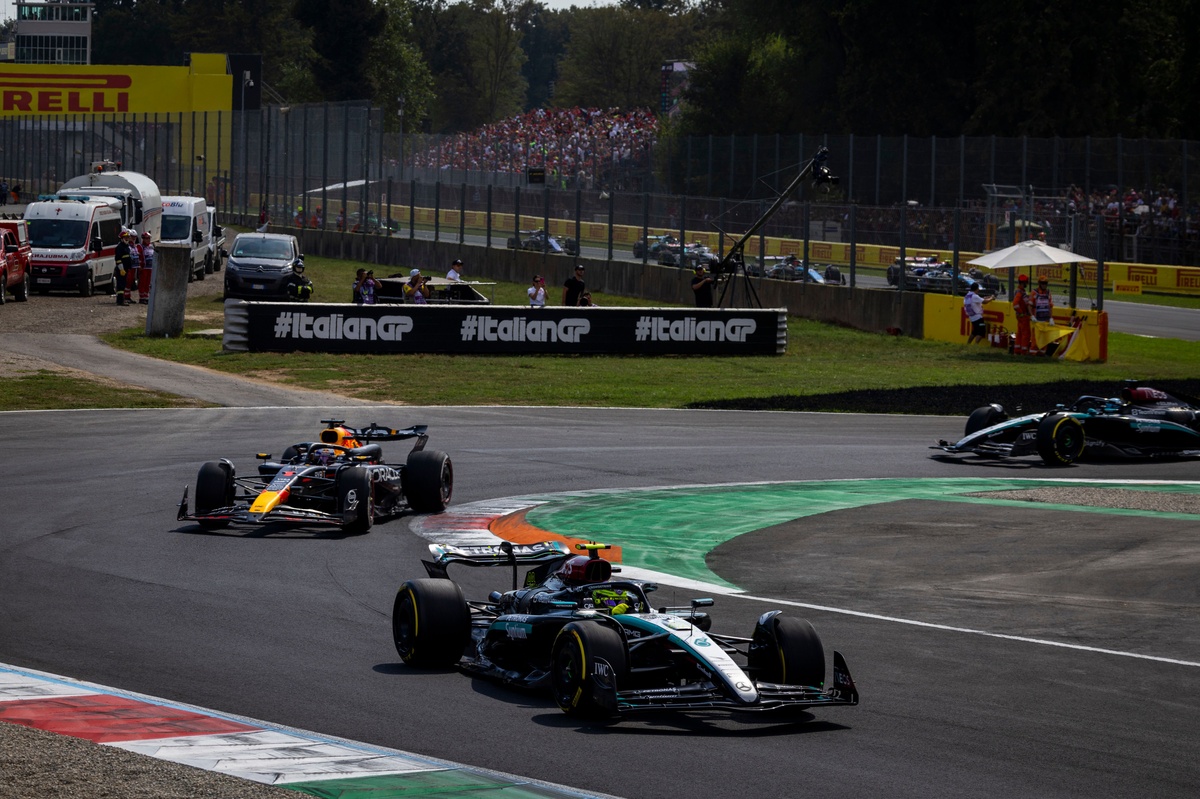 Two Mercedes collisions behind Verstappen’s Hamilton penalty call in Italian GP