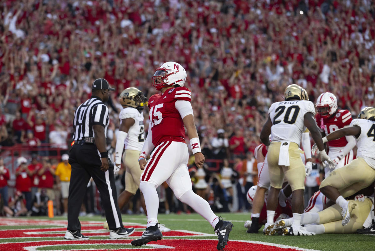 Nebraska blitzes Colorado in the first half for 28-10 win