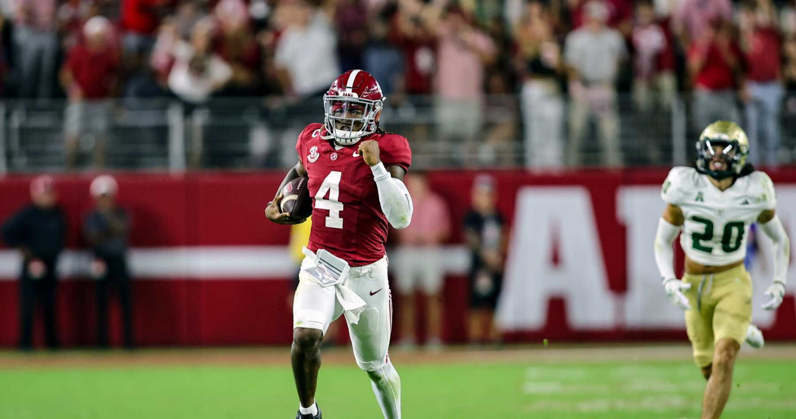 Jalen Milroe, No. 4 Alabama Beat USF as 17-Year-Old Ryan Williams Thrills CFB Fans