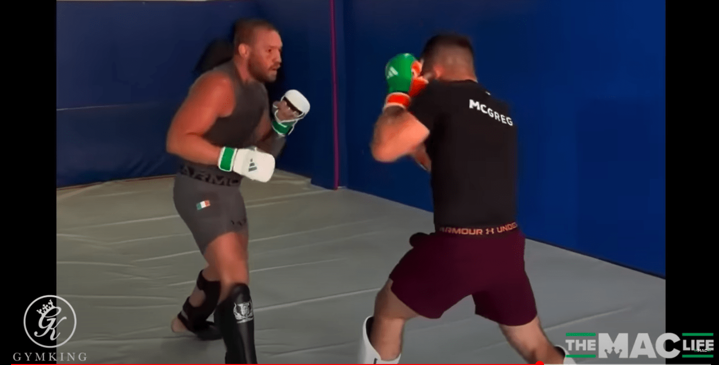 Watch: Conor McGregor returns to sparring — ‘Off we go again’