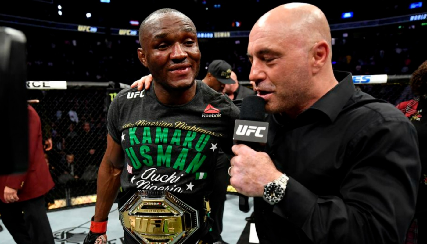 Joe Rogan makes the case for a Kamaru Usman title shot vs. Belal Muhammad: “He earned it!”