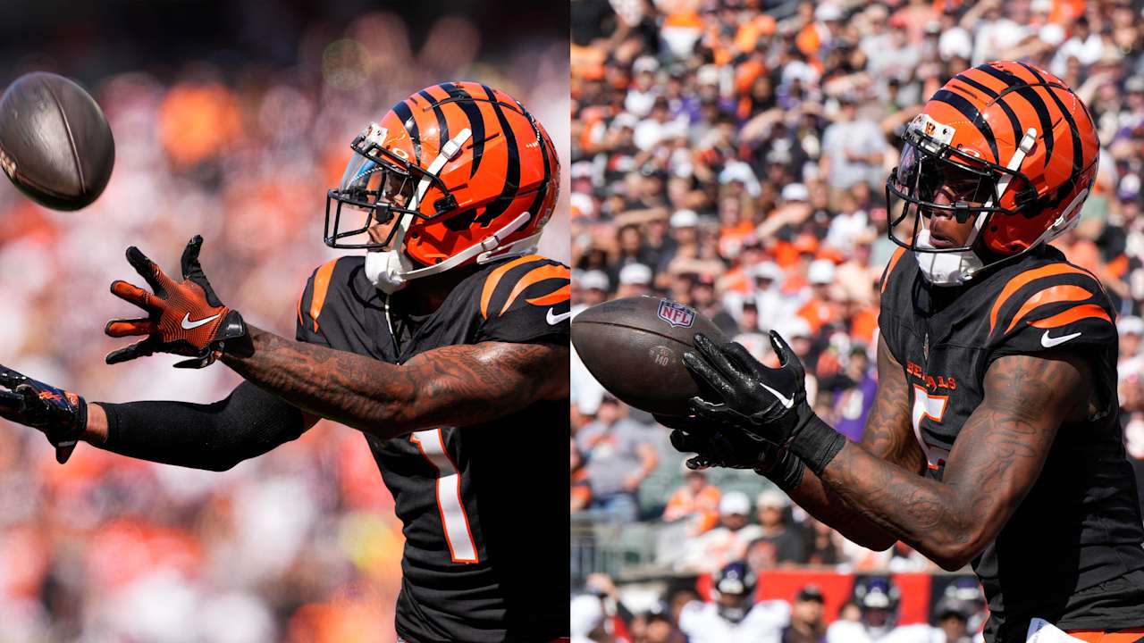 Bengals WRs Tee Higgins, Ja’Marr Chase lament lack of overtime chances in loss to Ravens                          Oct 07, 2024