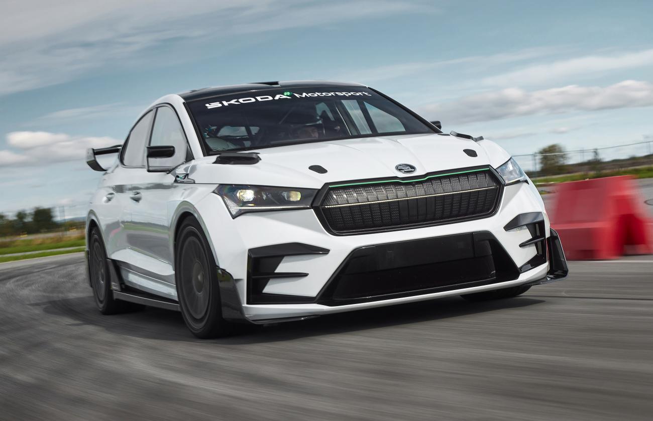 The Skoda Enyaq RS Race Is Where Sensible Meets Silly