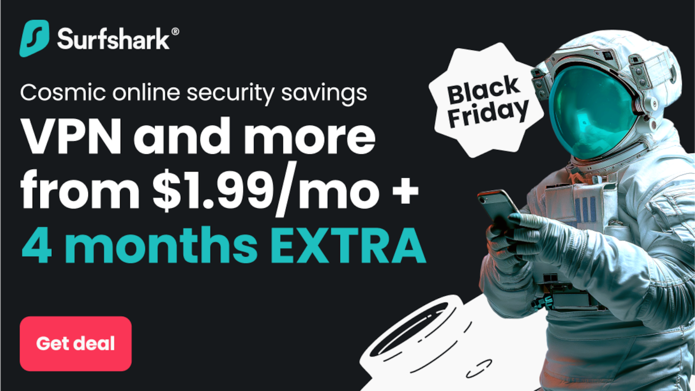 Top-ranked Surfshark is 87% off with this early Black Friday VPN deal