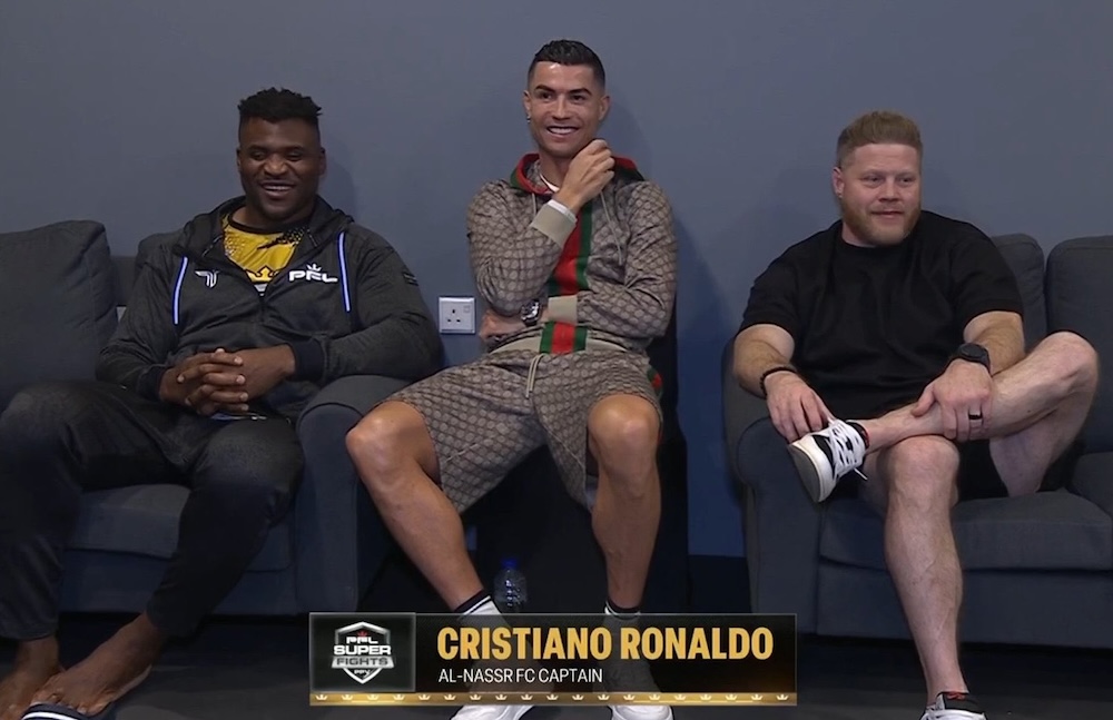 Eric Nicksick: Cristiano Ronaldo felt like ‘part of the team’ in Francis Ngannou’s locker room before PFL title win