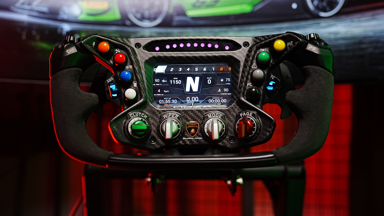 Moza’s Lamborghini Essenza SCV12 Sim Racing Wheel Is A Thing Of Beauty