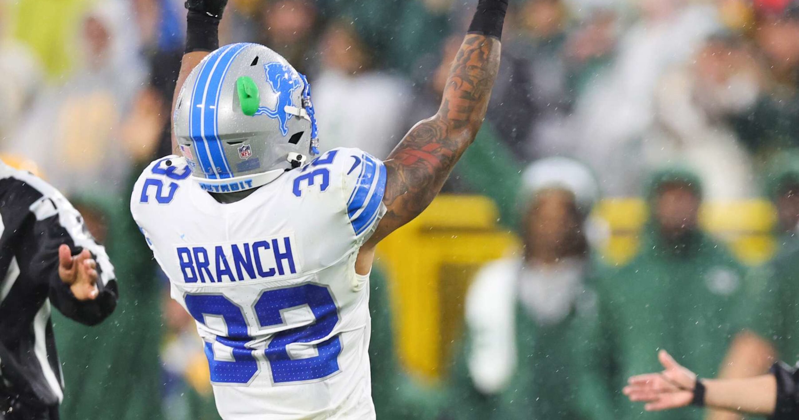 Lions’ Brian Branch Fined for Illegal Hit, Middle Finger Gesture to Fans vs. Packers