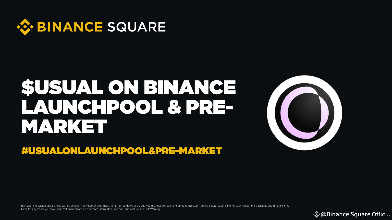 Usual (USUAL) on Binance Launchpool and Pre-Market