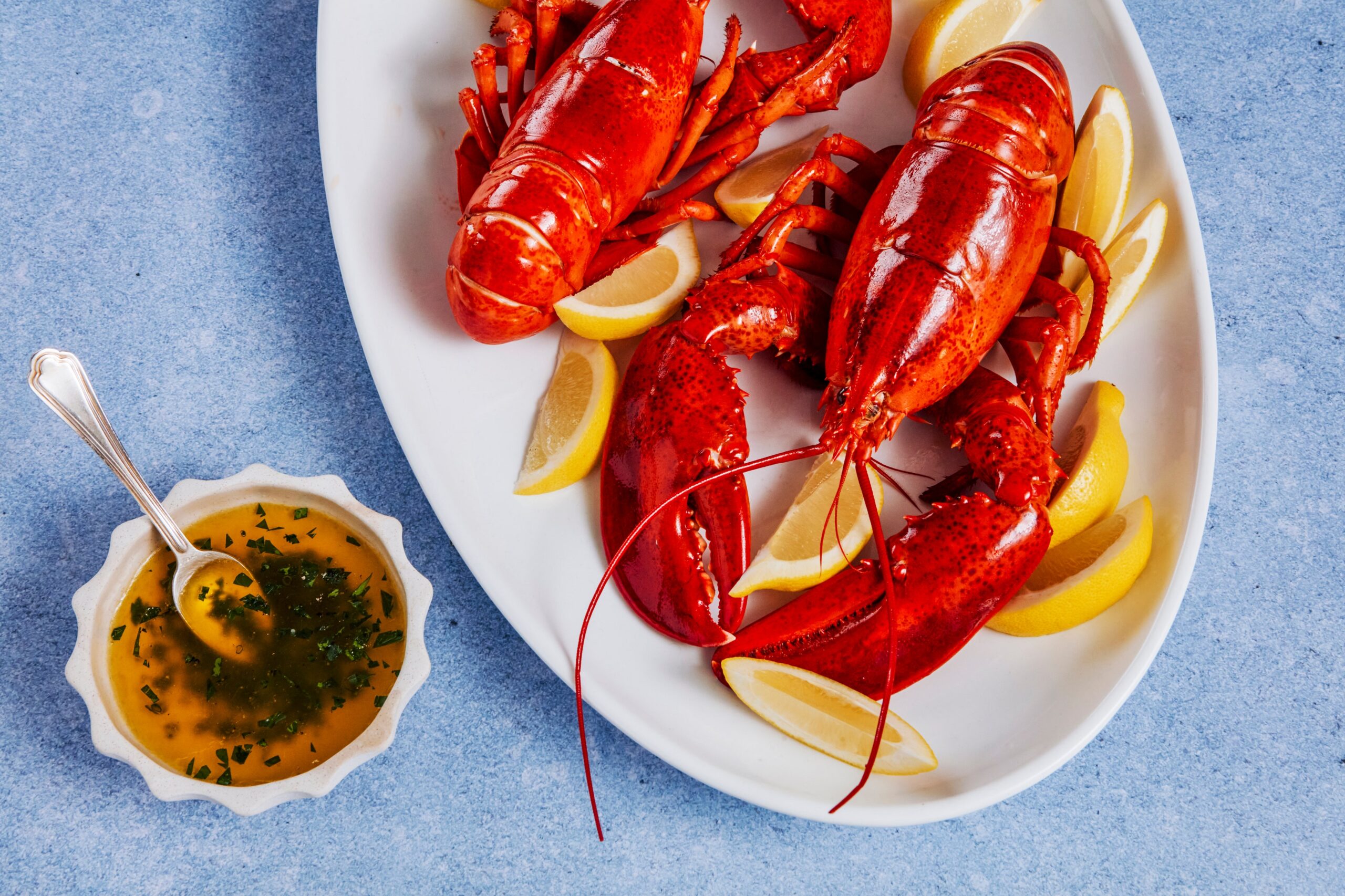 Steamed Lobster With Herb Butter