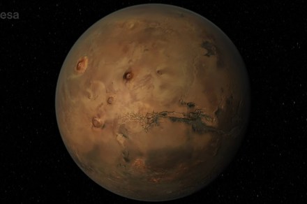 Take a flight over Mars’ Ares Vallis in a new video from Mars Express