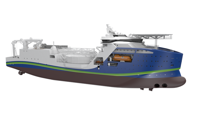 Thumbs-up for NYK’s long-distance subsea cable-laying vessel design