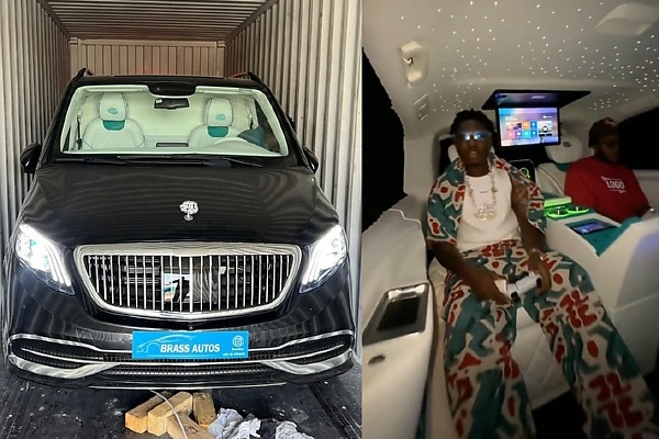 Music Star Zlatan Ibile Splashes On Customized Mercedes-Maybach Van For His 30th Birthday (Photos)