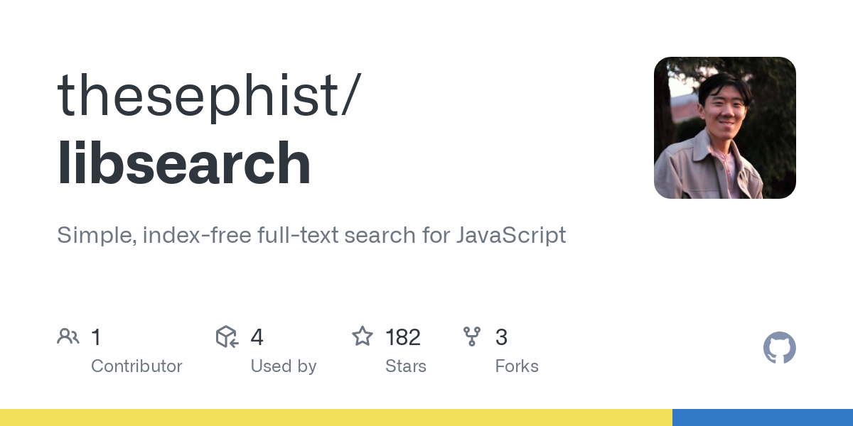 Libsearch: Simple index-free full-text search for JavaScript