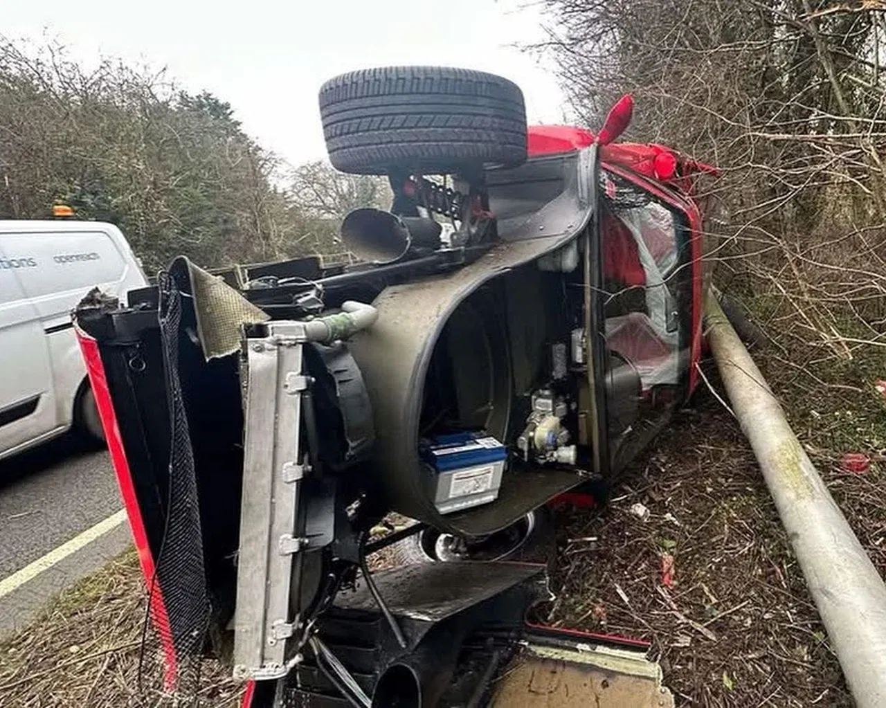 Video Surfaces Of UK Ferrari F40 Crash