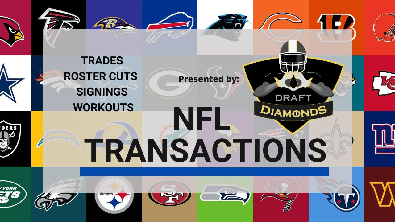 NFL Transactions for February 3, 2025 | Presented by NFL Draft Diamonds