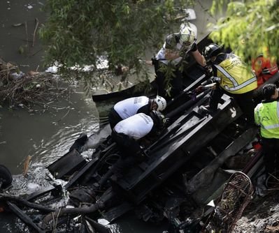 Bus plunges into ravine in Guatemala, killing at least 54