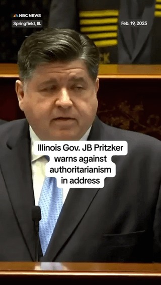 Illinious Gov JB Pritzker “My oath is to the constitution, We do not have kings in America, and I dont intend to bend the knee to one”