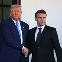 Macron says alongside Trump peace “must not mean a surrender of Ukraine”