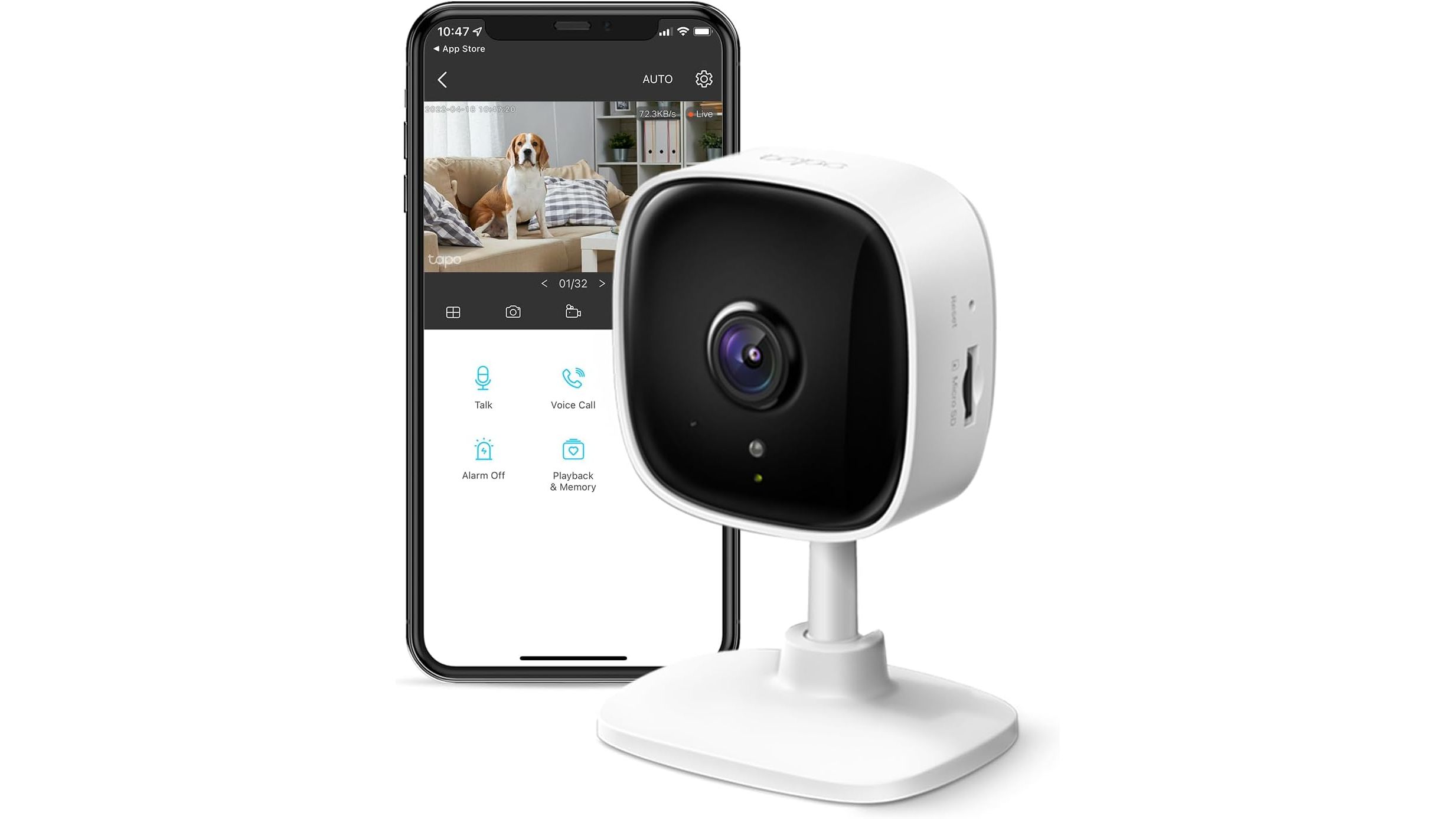 This $15 indoor security camera doubles as a baby monitor (40% off)